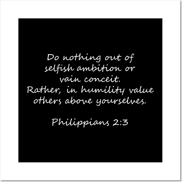 Philippians 2:3 Wall Art by anonopinion